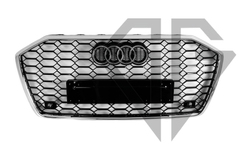 Решетка радиатора на Audi A6 C8 (2018-2022) в стиле RS6