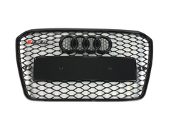 Решетка радиатора Audi A5 (2011-2016) Черная в стиле RS