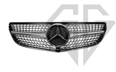 Решетка радиатора Mercedes E-class Coupe C207 (2013-2017) Diamond Silver