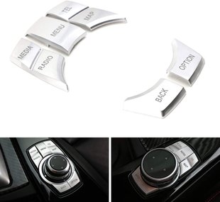 Накладки на кнопки джойстика iDrive для BMW / E60 E70 E90 F01 F02 F07 F10 F15 F20 F30 F36 F40 F39 F25 F26 NBT CIC