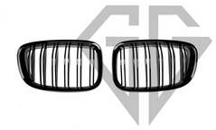 Решетка радиатора ноздри BMW F07 GT Черные Глянцевые