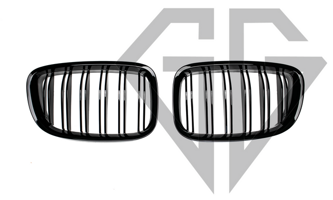 Решетка радиатора ноздри BMW (2009-2017) F07 GT Черные Глянцевые