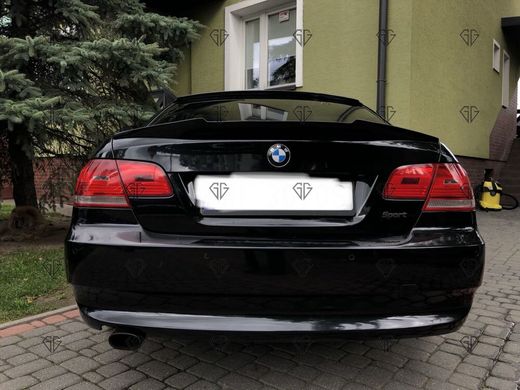 Cпойлер для BMW E92 стиль M4 (Черный Глянец)