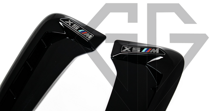 Накладки на крылья жабры черные BMW X5M F15 M Performance