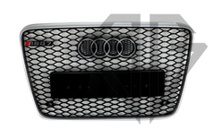 Решетка радиатора Audi Q7 (2005-2015) Черная в стиле RS
