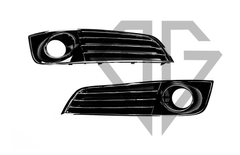 Решетки переднего бампера Audi A8 2010-2014год (в стиле W12)