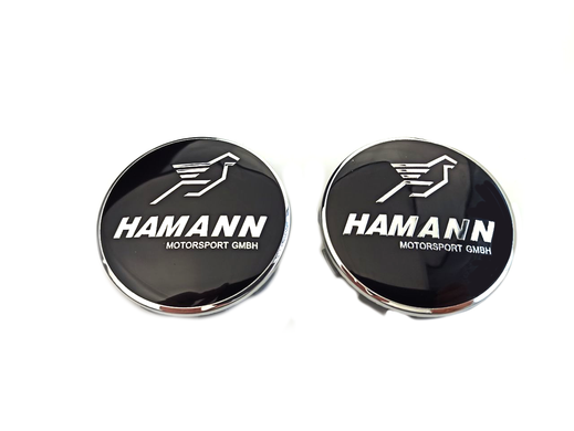 Эмблема BMW "Hamann" /45/68/74/82 мм, Заглушки на диски 68мм ( Цена за 4шт )