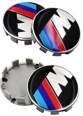 Эмблема BMW "M" /45/68/74/82 мм, Заглушки на диски ( Цена за 4шт )
