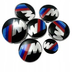 Эмблема BMW "M" /45/68/74/82 мм, Заглушки на диски 68мм ( Цена за 4шт )