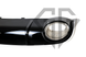 Диффузор с насадками в стиле RS на Audi A4 B8 Черный с серой вставкой