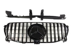 Решетка радиатора Mercedes GLE-Class W167 (2019-2022) GT Panamericana Черная