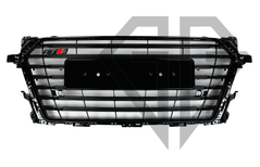 Решетка радиатора Audi TT (2014-2018) Черная в стиле S-Line