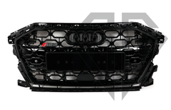 Решетка радиатора на Audi A3 8Y (2020-2023) стиль RS3 под радар