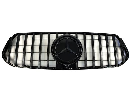 Решетка радиатора на Mercedes GLE-Class W167 (2019-2022) GT Panamericana Черная