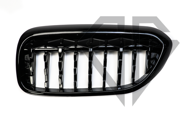 Решетка радиатора ноздри BMW (2017-2020) Diamond All Black G30 G31 M5 F90