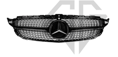Решетка радиатора Mercedes C-Class W205 (2014-2018) Diamond Black