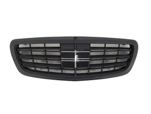 Решетка радиатора Mercedes S-Class W222 (2013-2020) AMG All Black Matte