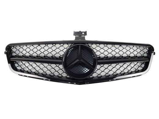 Решетка радиатора Mercedes C-Class W204 (2007-2014) SL All Black