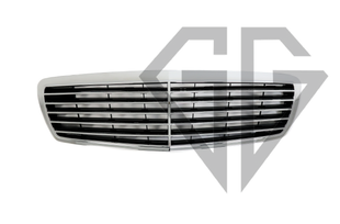 Решітка радіатора Mercedes E-class W211 (2002-2007) ASSY Chrome Black