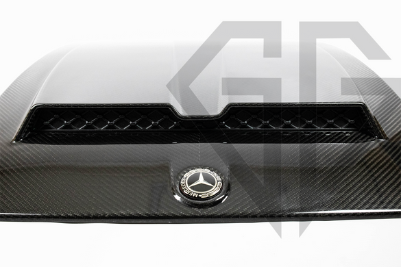 Карбоновая накладка на капот Mercedes W464 в стиле Brabus (2018-2022)