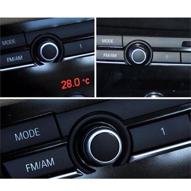 Накладка на кнопку переключения радио ,радиопереключатель, регулятор громкости BMW  F10/F18F07/F02/F15