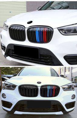 Решетка радиатора ноздри M Performance BMW X1 F48 (2015-2019)