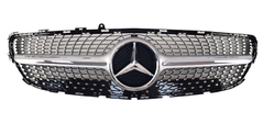 Решетка радиатора на Mercedes CLS-Class C218 (2014-2018) Diamond Серая с хром вставками
