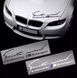 Наклейка на капот BMW "Produced by M Motorsport" E39 E46 E60 E70 E90 F10, Черный