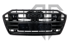 Решетка радиатора на Audi A6 C8 (2018-2022) под дистроник в стиле S6