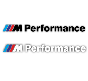 Наклейки на пороги BMW "Performance" / E39 E46 E53 E60 E70 E90 F10 F15 F20 F25 F30 БМВ, Белый