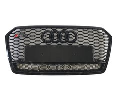 Решетка радиатора Audi A7 (2014-2017) Черная Quattro в стиле RS
