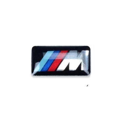Наклейка на руль BMW "M" 18х10 мм /  E39 E46 E53 E60 E70 E90 F10 F20 F25 F30