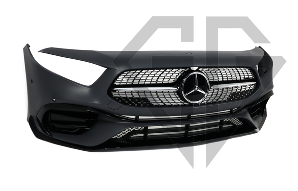 Передний бампер Mercedes A-Class W177 (2018-2022) стиль AMG