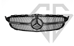 Решетка радиатора Mercedes C-Class W205 (2014-2018) Diamond Silver