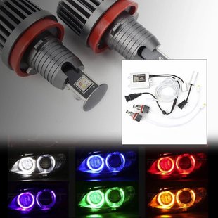 Led Marker RGB H8 bluetooth / 40W BMW E60 E63 E70 E71 E81 E82 E87 E90 E92 F01 F02 БМВ