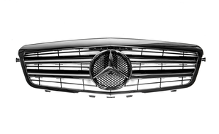 Решітка радіатора Mercedes E-Class W212 (2009-2013) CL Chrome Black