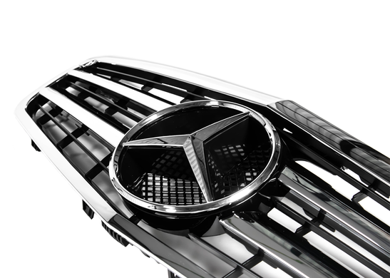 Решетка радиатора Mercedes E-Class W212 (2009-2013) CL Chrome Black