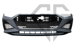 Передний бампер в стиле RS Audi A7 C8 4K (2017-2022) под дистронник