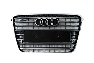 Решітка радіатора Audi A8 (2010-2014) Чорна з хромом у стилі W12