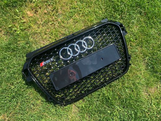 Решетка радиатора Audi A1 (2010-2014) Черная в стиле RS