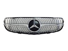 Решетка радиатора Mercedes GLC/GLC Coupe-Class X253/C253 (2015-2019) Diamond Silver