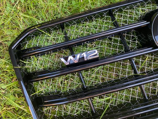 Решетка радиатора Audi A8 (2014-2017) Черная в стиле W12