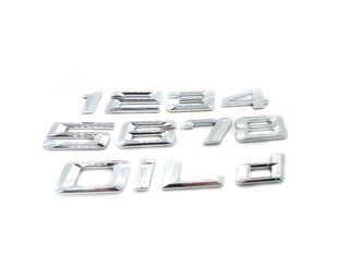 Эмблема, шильдик, цифра, логотип BMW E39 E46 E60 E70 E90 F10 F15 F30 G30, Цифра на багажник: 0