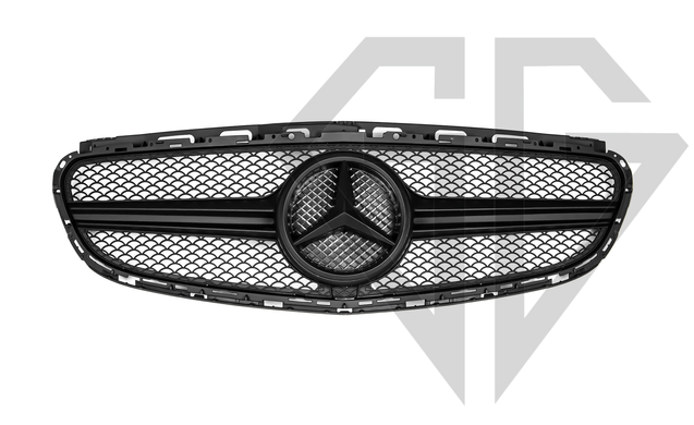 Решетка радиатора Mercedes E-Class W212 (2013-2016) AMG Matte Black