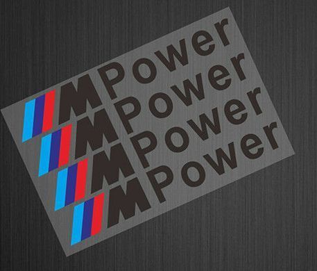 Наклейки на ручки дверей BMW "M" Power / E39 E46 E60 E70 E90 F10, Белый