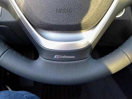 Наклейка BMW "Performance" металлическая / E39 E46 E53 E60 E70 E90 F10 F15 F20 F25 F30