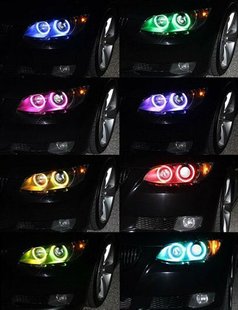 Ангельські очі RGB LED на BMW E46 БМВ