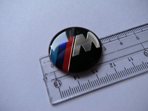 Наклейка на пульт мультимедии джойстик BMW M / 29 мм / E60, E70, E90, F10, F30, F01