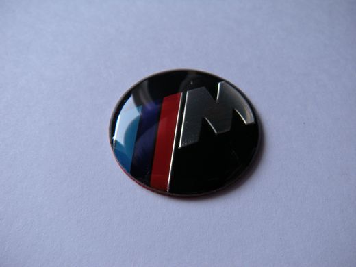 Наклейка на пульт мультимедии джойстик BMW M / 29 мм / E60, E70, E90, F10, F30, F01
