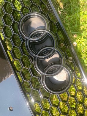 Решетка радиатора Audi Q3 (2014-2018) Черная в стиле RS